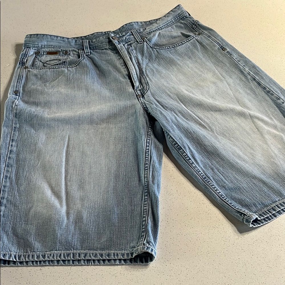 Enyce Vintage Blue Jean Shorts Jorts  Relaxed Fit Waist 36-40